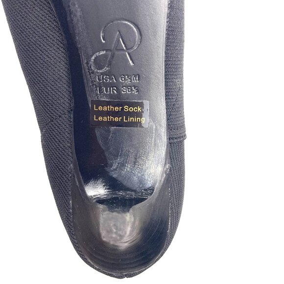 Adrianna Papell Black Pointed Toe Stretch Booties Leather Lining Size 6.5M - Picture 10 of 12